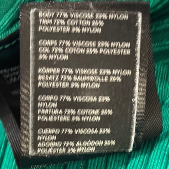 Maeve Green Ribbed Cardigan with Striped Collar - Picture 12 of 12